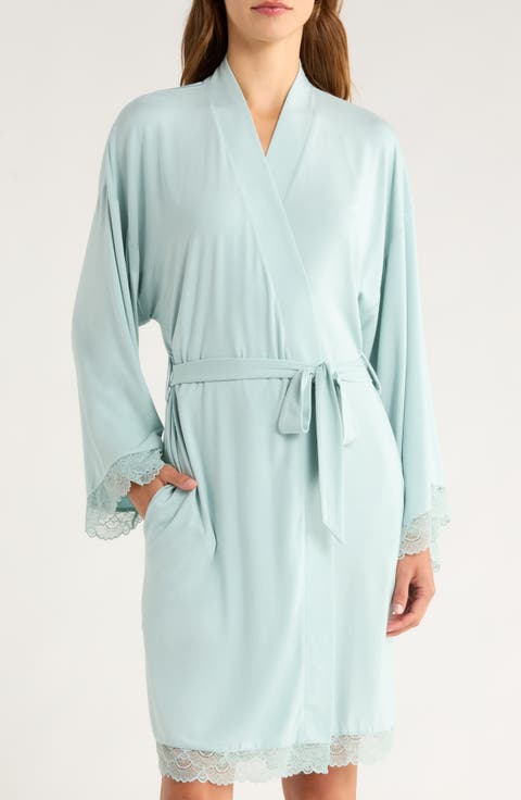 Moonlight Eco Lace Trim Robe