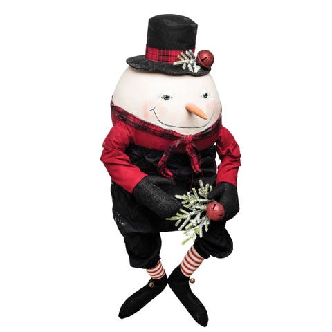 Abercrombie Snowman Joe Spencer Gathered Traditions Soft Christmas Figurine