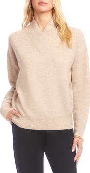 Karen Kane Crossover Collar Sweater