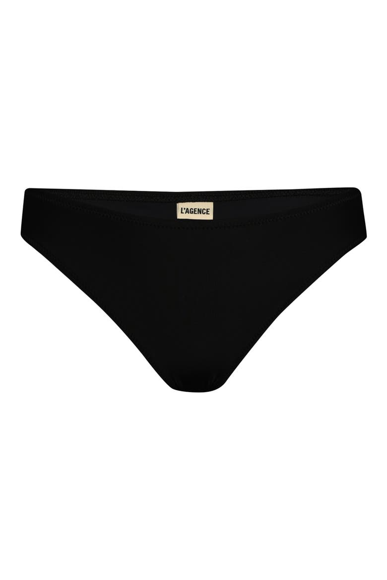 Nicole Shine Classic Bikini Bottoms, Alternate, color, BLACK