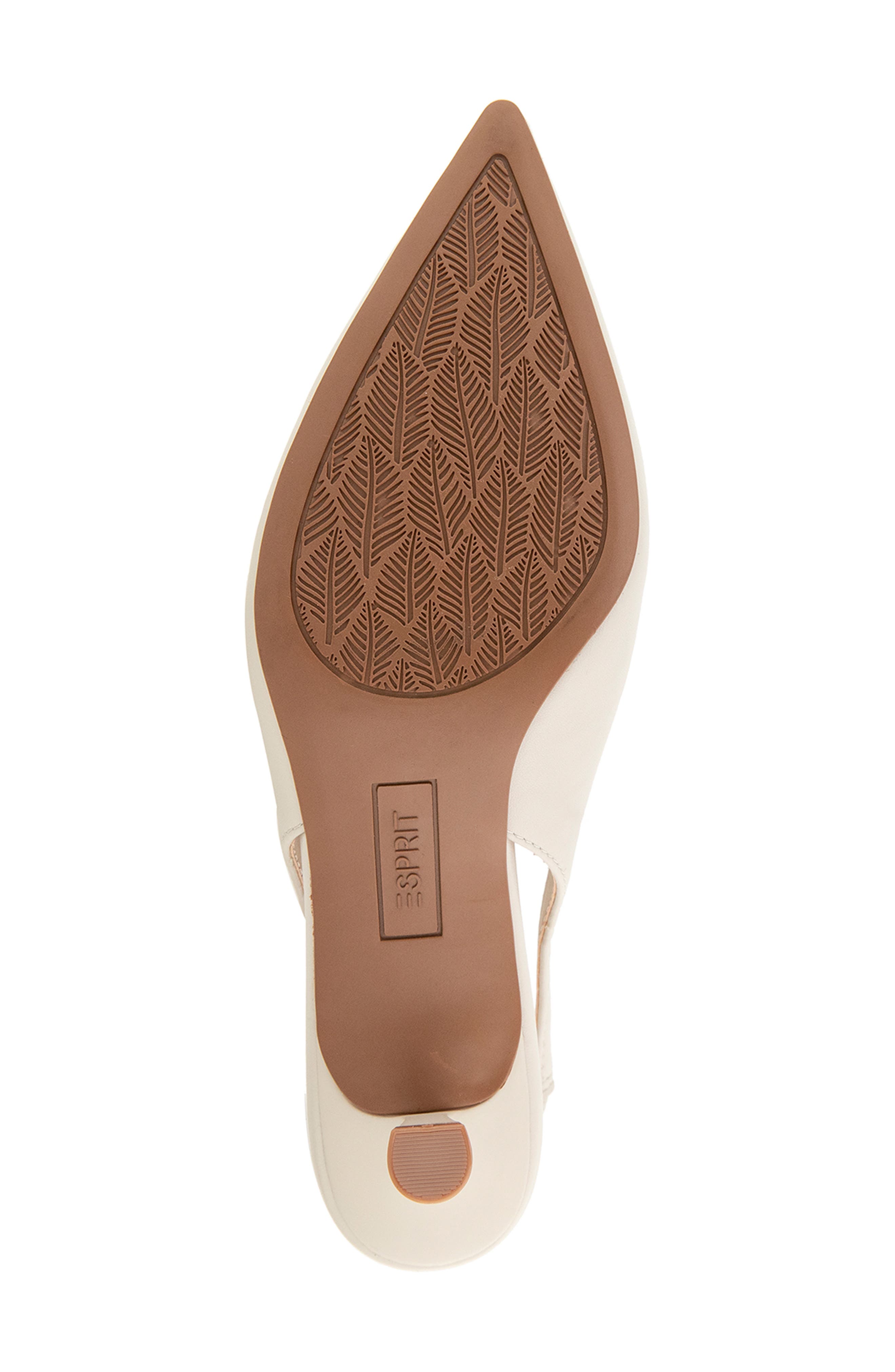 Esprit Paulina Slingback Kitten Heel Pump, Alternate, color, Ivory Pu