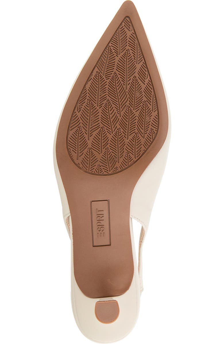 Esprit Paulina Slingback Kitten Heel Pump, Alternate, color, Ivory Pu