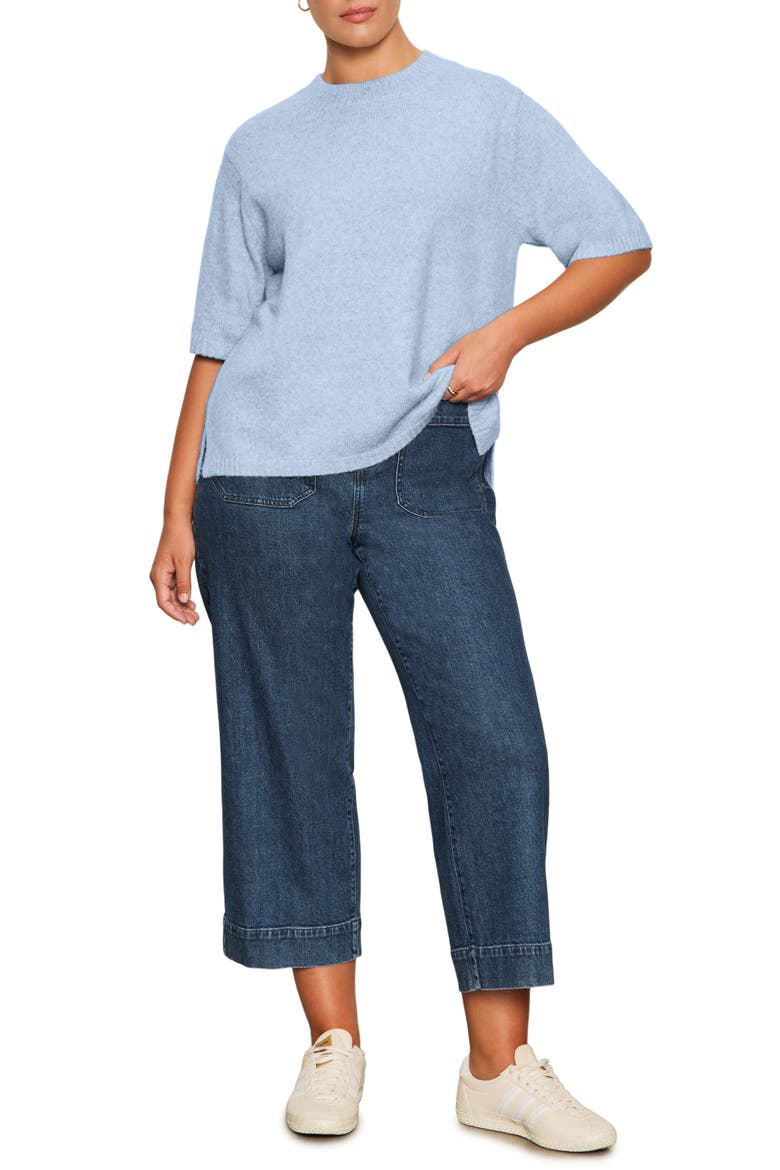 Perfect Sweater Tee, Alternate, color, BLUE POWDE
