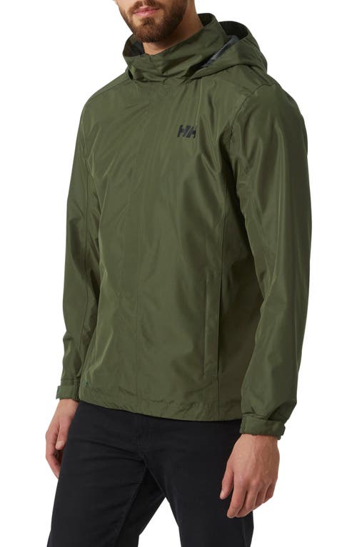 Helly Hansen Dubliner Water & Wind Proof Hooded Jacket in Utility Green 