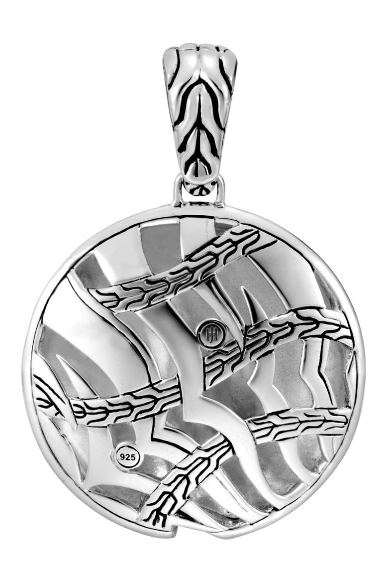 Lahar Pendant with Diamonds, Alternate, color, SILVER/ DIAMOND