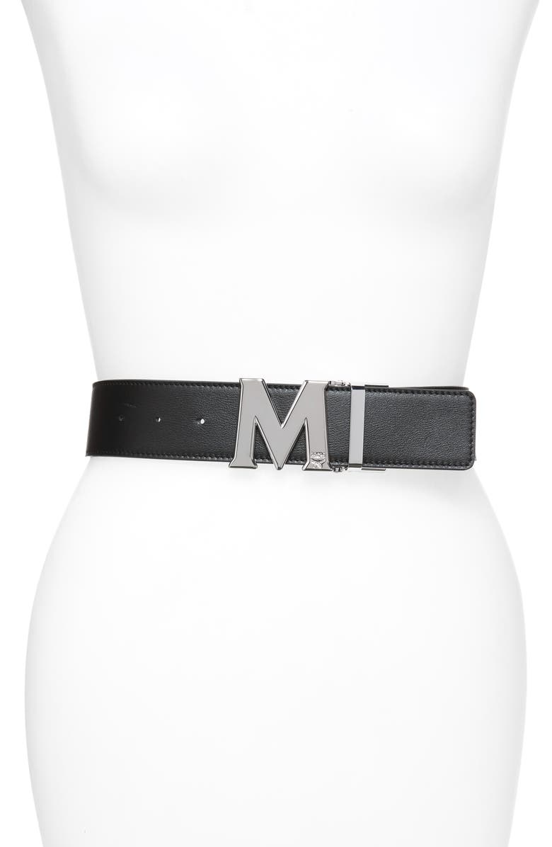 MCM Claus Reversible Belt, Alternate, color,