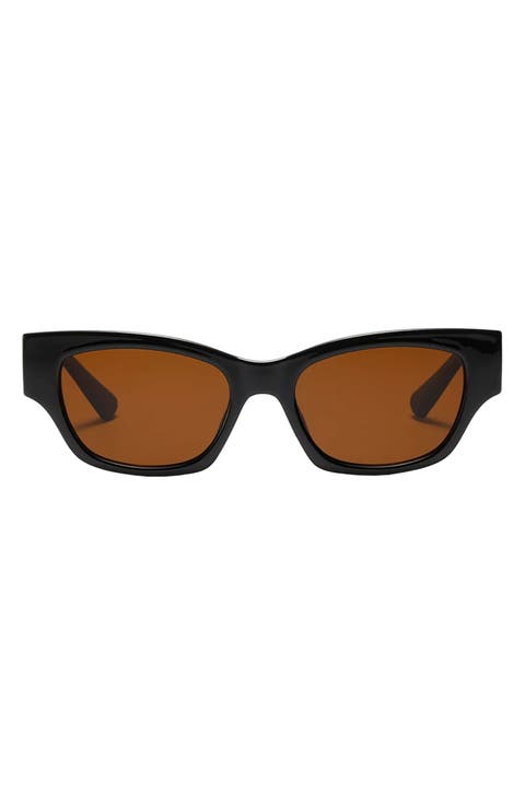 Andi 51mm Polarized Rectangular Sunglasses
