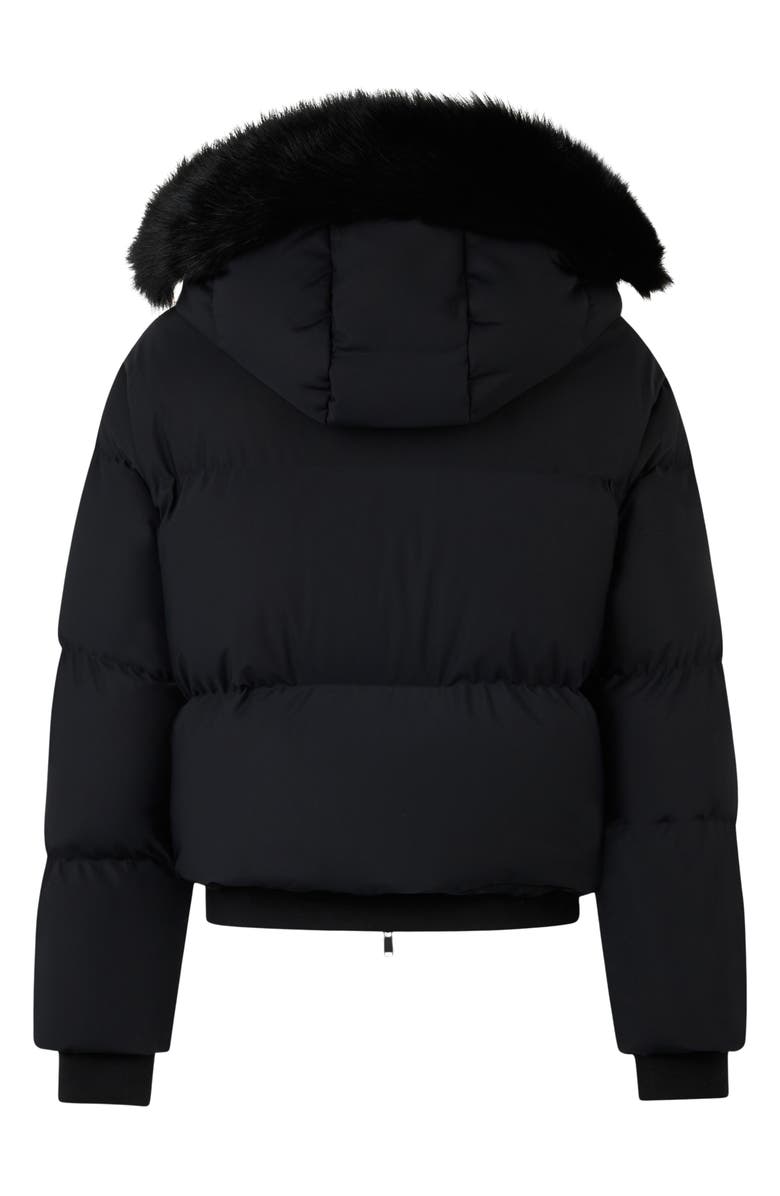 Moose Knuckles Misti Water Repellent & Wind Resistant Down Puffer Jacket with Removable Genuine Shearling Trim, Alternate, color, 