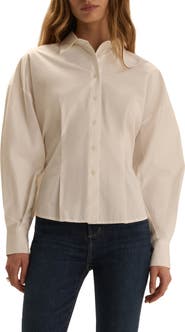 Favorite Daughter The Back Story Long Sleeve Cotton Shirt