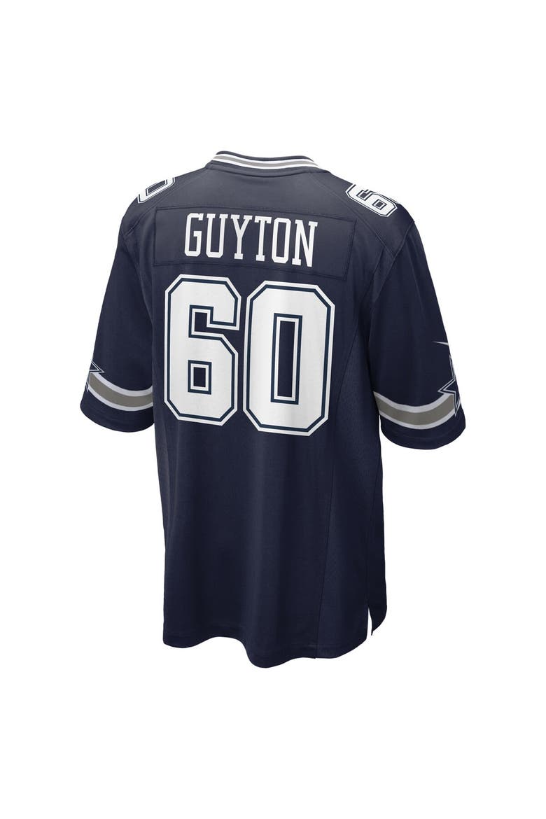 Men's Nike Tyler Guyton Navy Dallas Cowboys  Player Game Jersey, Alternate, color, Navy