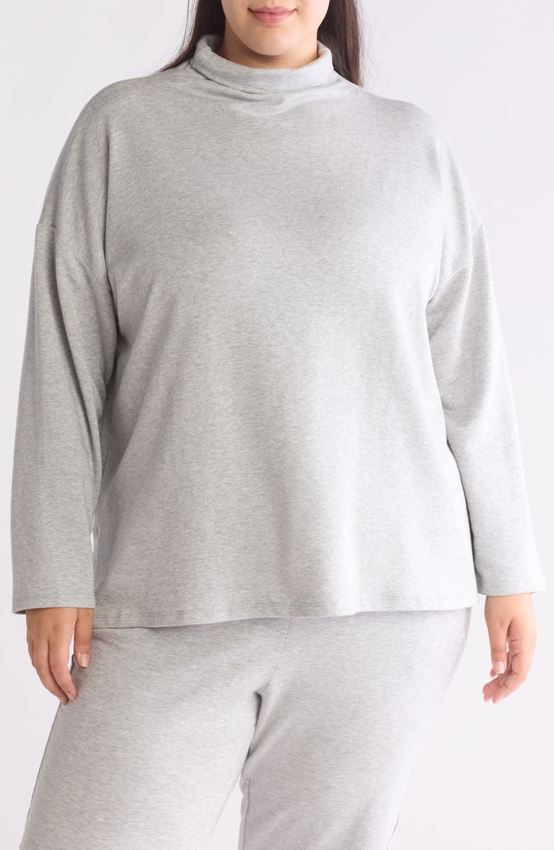 Eileen Fisher Funnel Neck Boxy Top, Main, color,