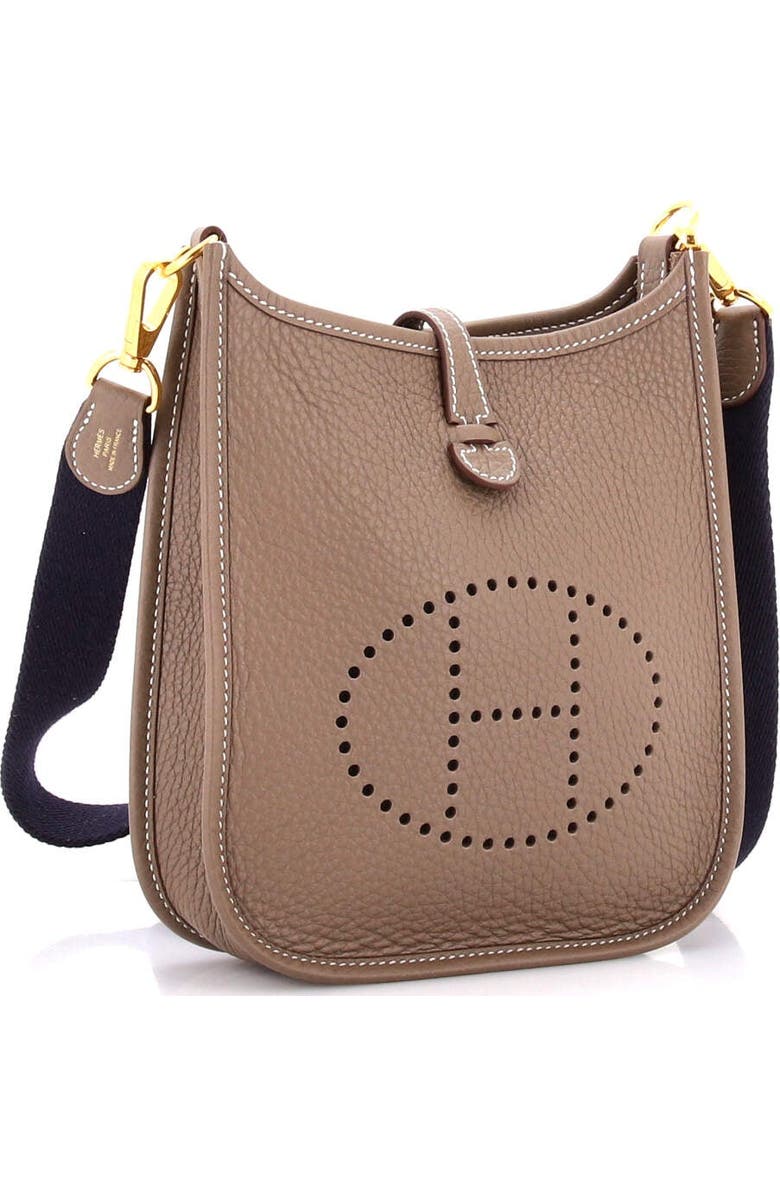 Pre-Owned Hermes Evelyne Bag Gen III Clemence TPM, Alternate, color, Etoupe