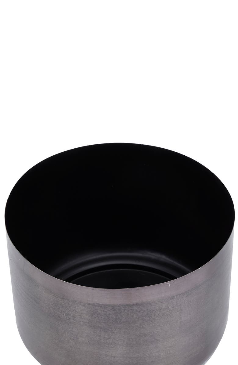 COSMO BY COSMOPOLITAN Black Metal Modern Planter, Alternate, color, 