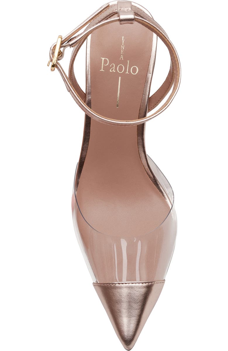 Linea Paolo Yuki Pointed Toe Pump, Alternate, color, Clear/ Rose Quartz