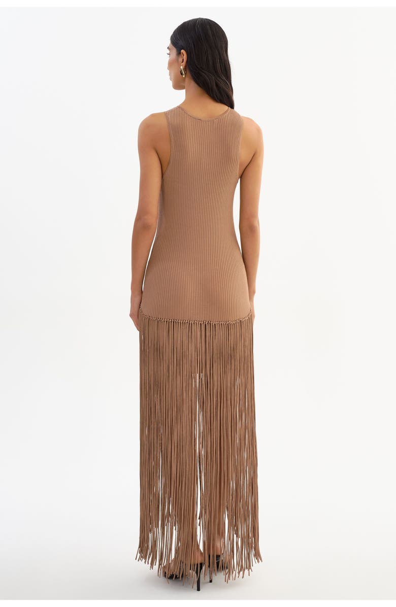 LAMARQUE Adelita | Shimmery Rib Knit Maxi Dress, Alternate, color, Bronze