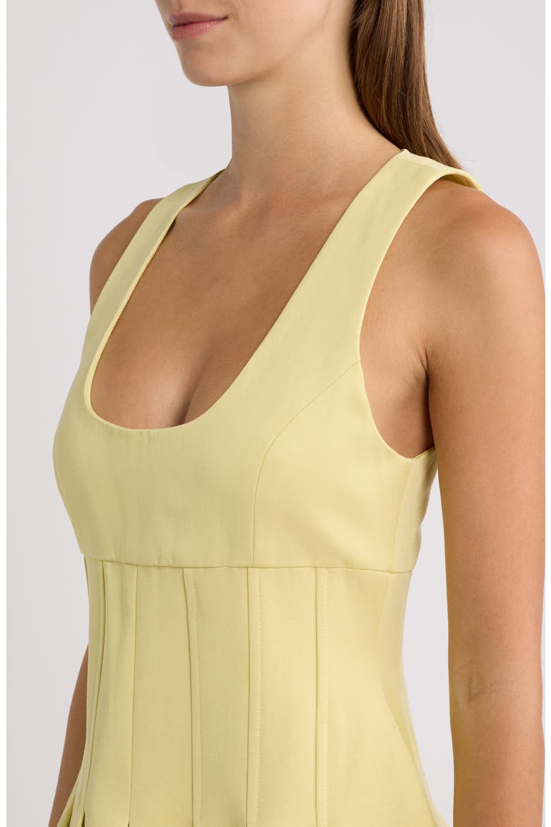 Cinched Midi Dress, Alternate, color, LEMON