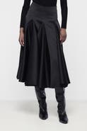 Leem Flared Godet Skirt