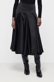 Leem Flared Godet Skirt