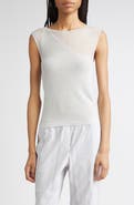 Paloma Wool Nomel Sheer Panel Sleeveless Sweater