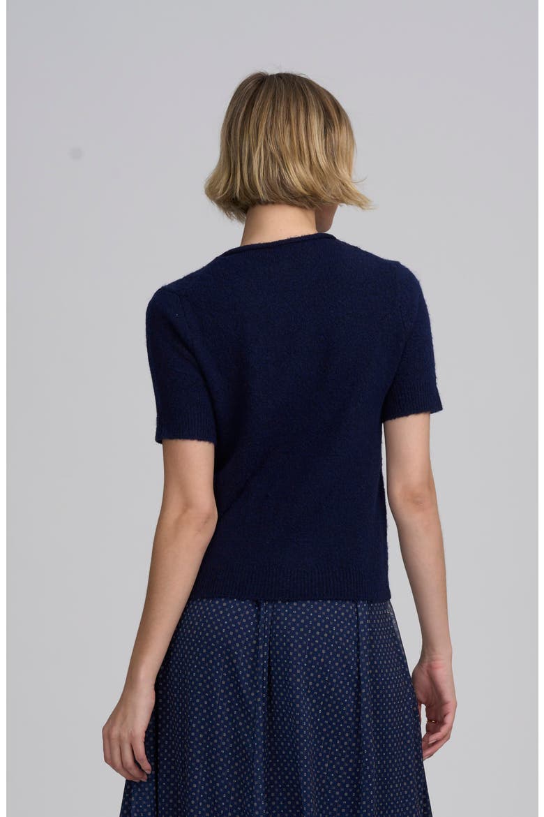 Moss Yarn Shell, Alternate, color, NAVY