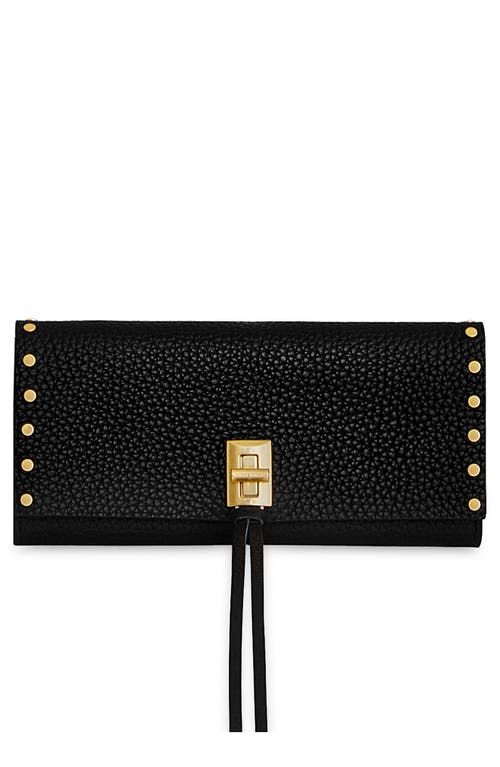 Rebecca Minkoff Darren Leather Continental Wallet In Black