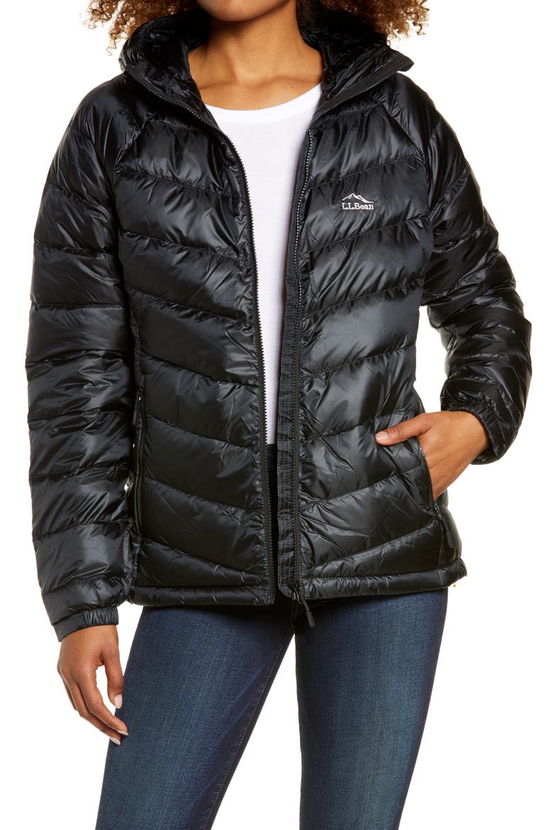 Ultralight 850 Fill Power Down Hooded Jacket, Main, color, BLACK
