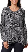SUNNY LEIGH Pleated Ruffle Top