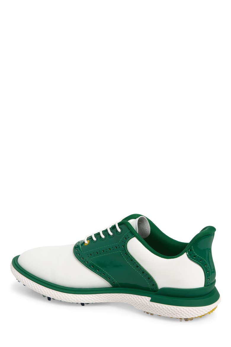 Gallivan2r G/Lock Saddle Golf Shoe, Alternate, color, SNOW / GREEN