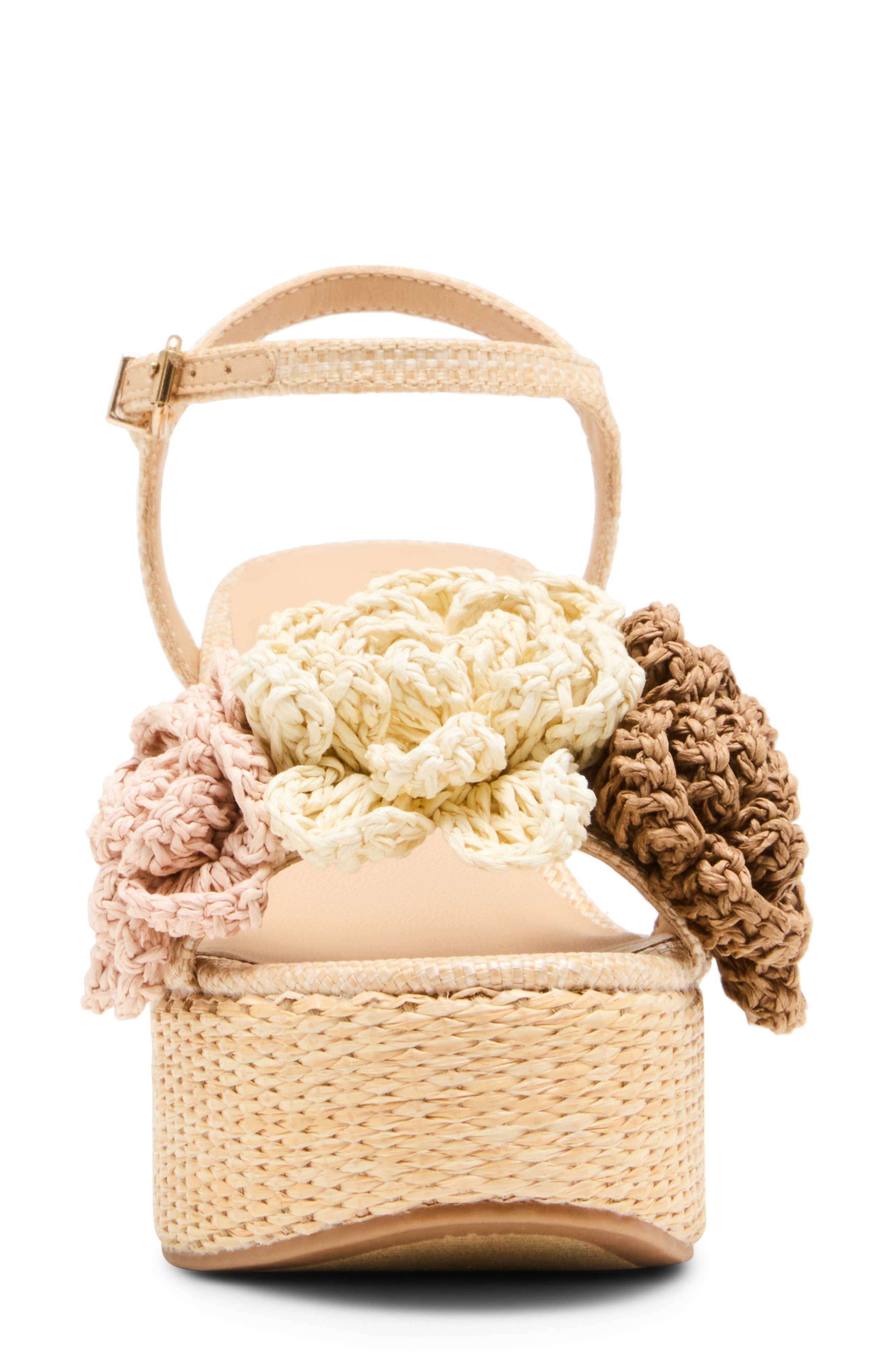 Madden Girl <p>Shoree Raffia Wedge Sandal (Women)</p>, Alternate, color, Natural Multi