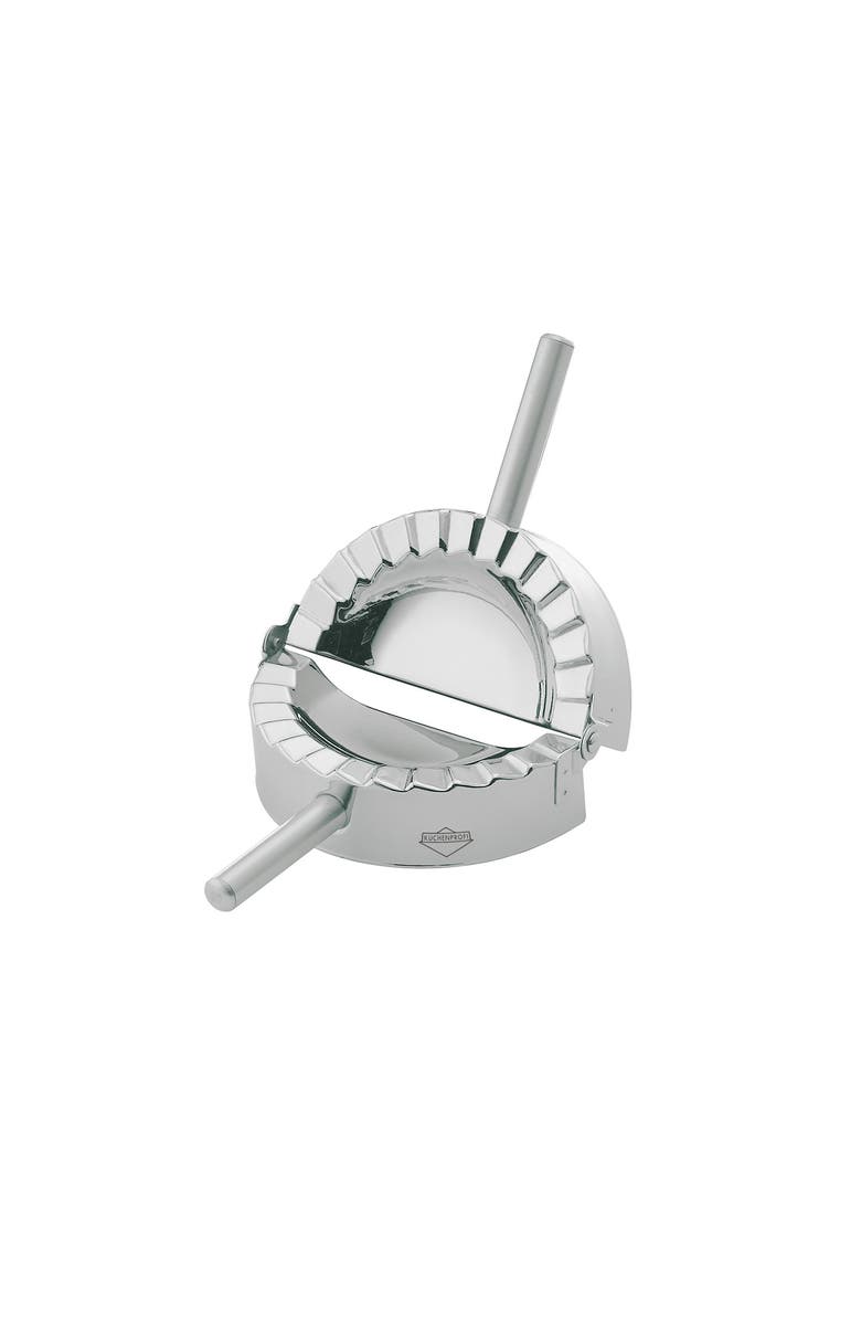 Kuchenprofi Ravioli, Pierogi, and Dumpling Press, Stainless Steel, 4.75-Inch, Main, color, Silver