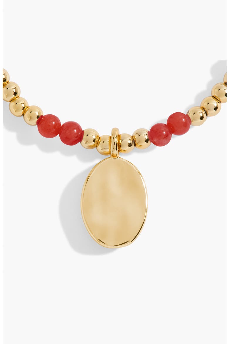 Birthstone A Little Bracelet in Gold-Tone Plating, Alternate, color, January