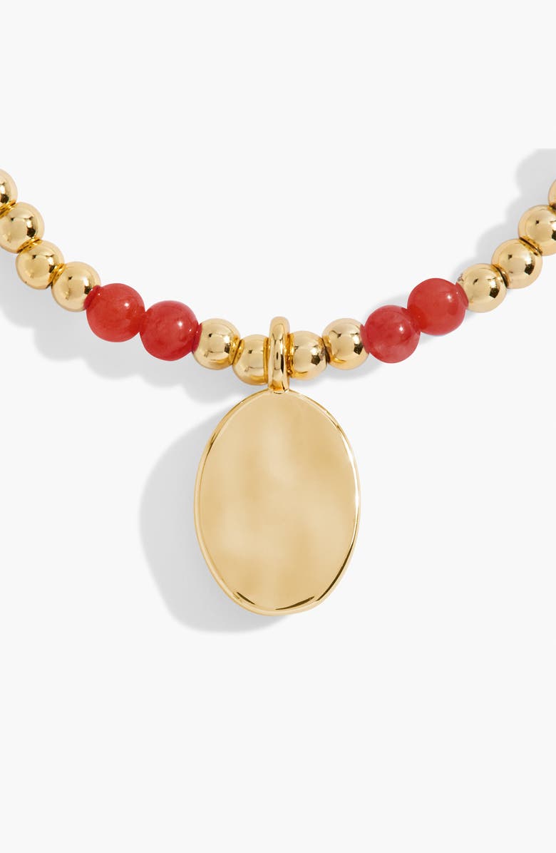 A Littles & Co Birthstone A Little January Bracelet in Gold-Tone Plating, Alternate, color, Metallic Gold