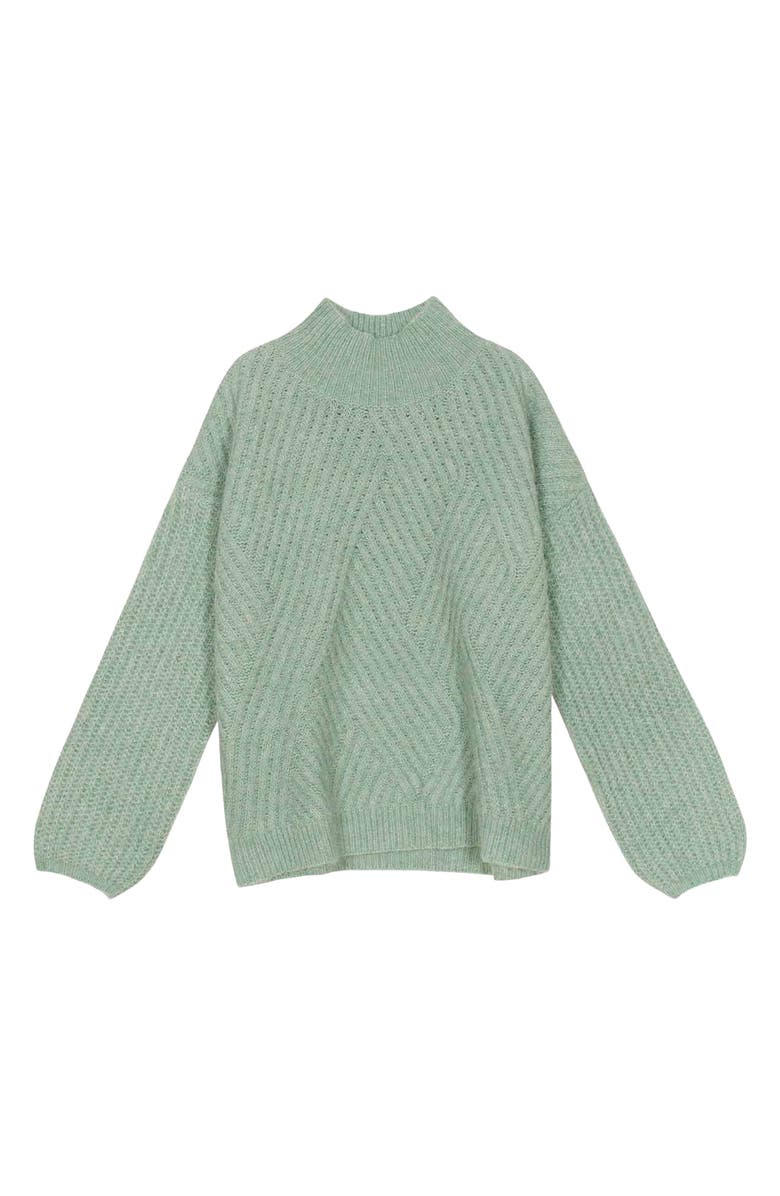 FRNCH Nihed Ribbed Crop Sweater, Alternate, color, 