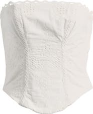 HOUSE OF CB Livie Broderie Anglaise Strapless Top