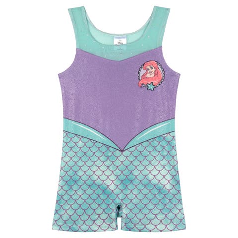 The Little Mermaid Princess Ariel Sleeveless Gymnastics One Piece Romper (Toddler & Little Kid)