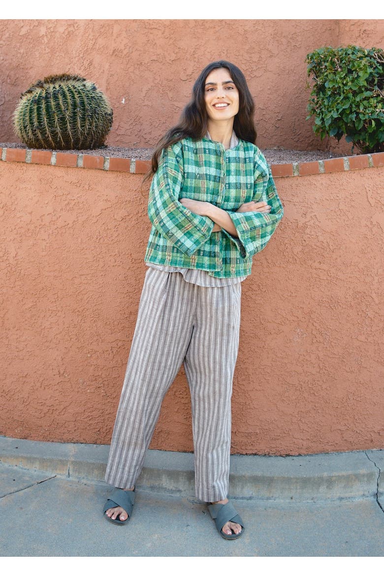 Amara Quilted and Reversible Cardi Jacket Garden, Alternate, color, Garden