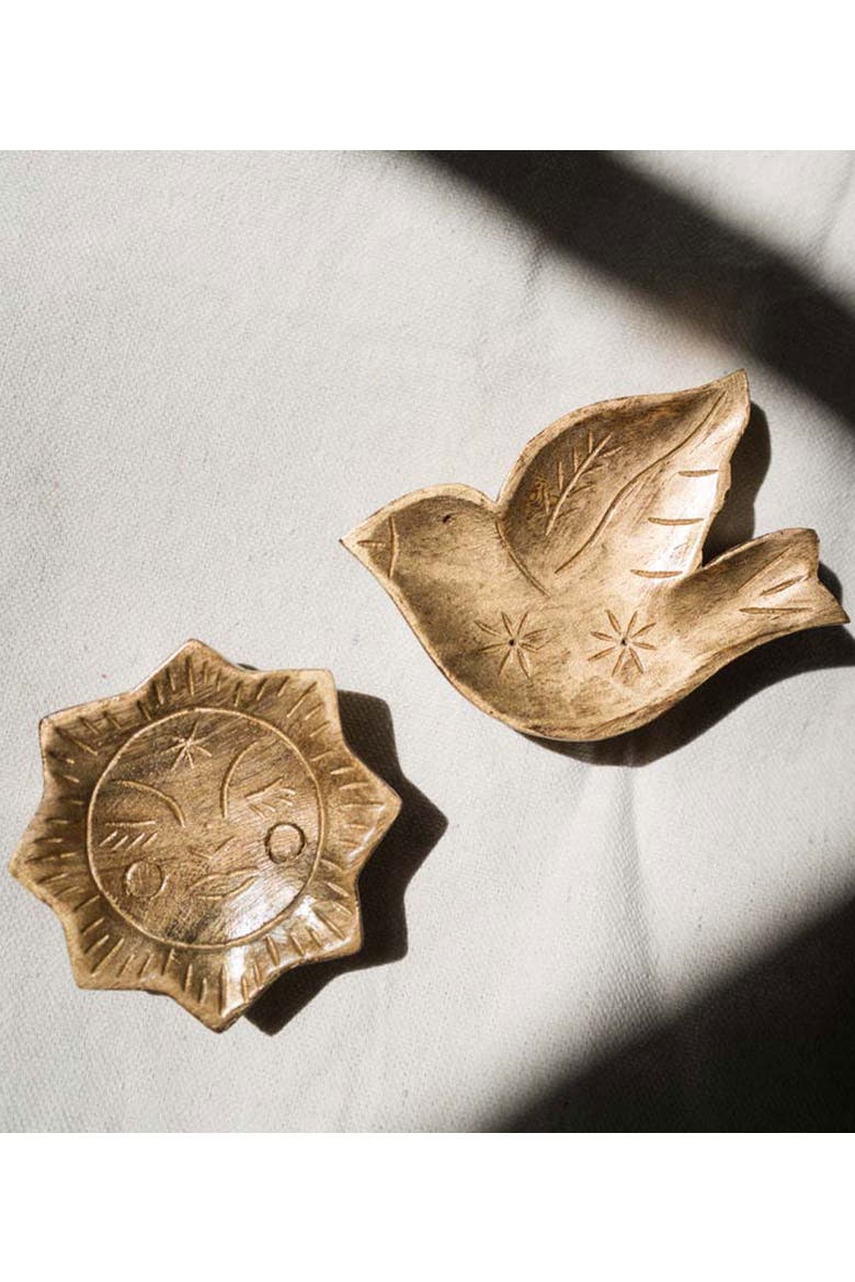 Chamak Bird Trinket Dish, Alternate, color, Natural