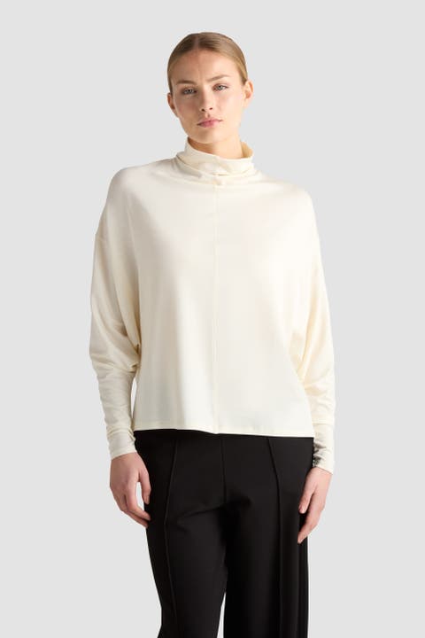 Griet Cowl Neck Batwing Sleeve Top