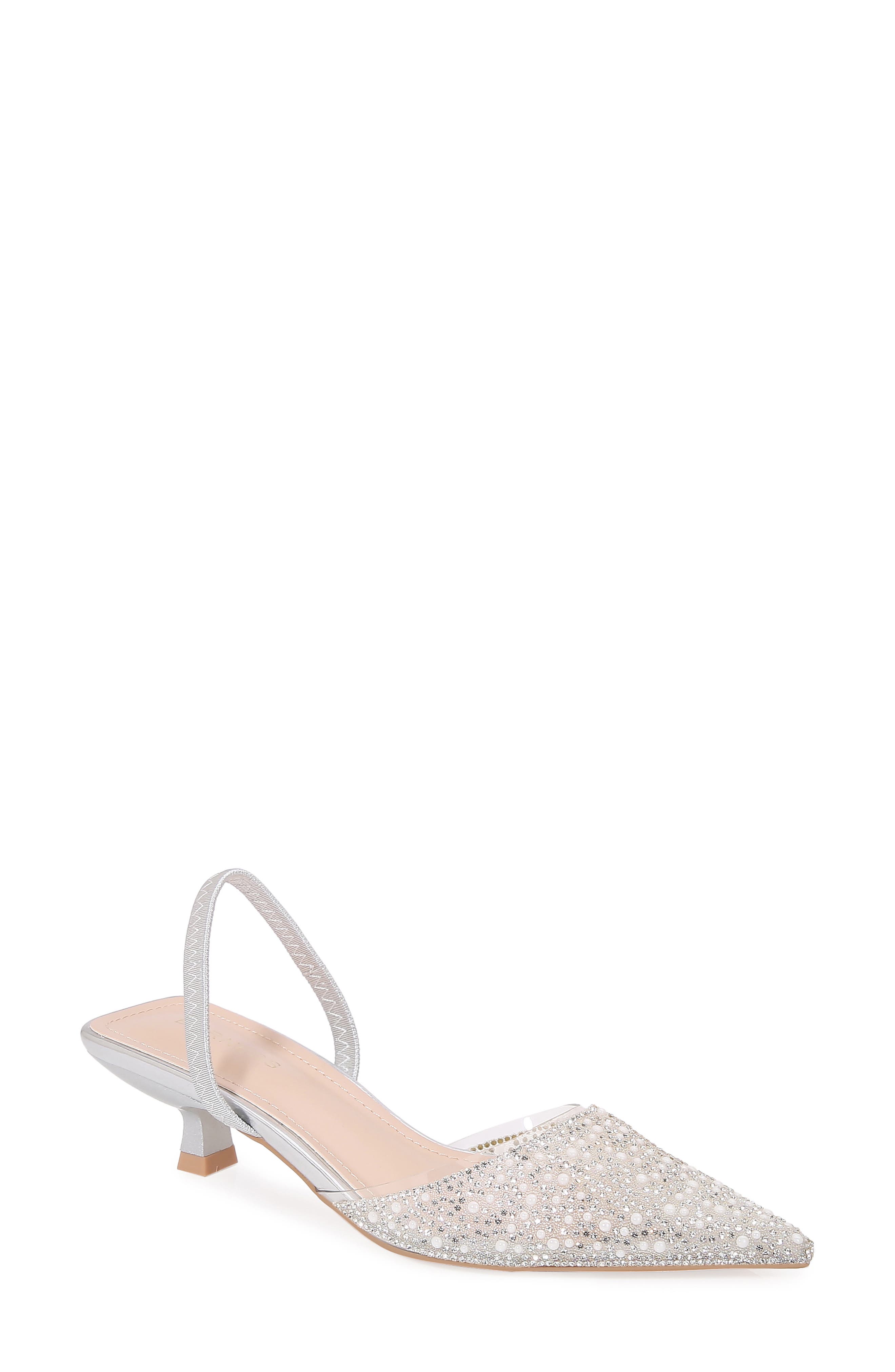 BERNESS Kitten Heel Slingback Pump