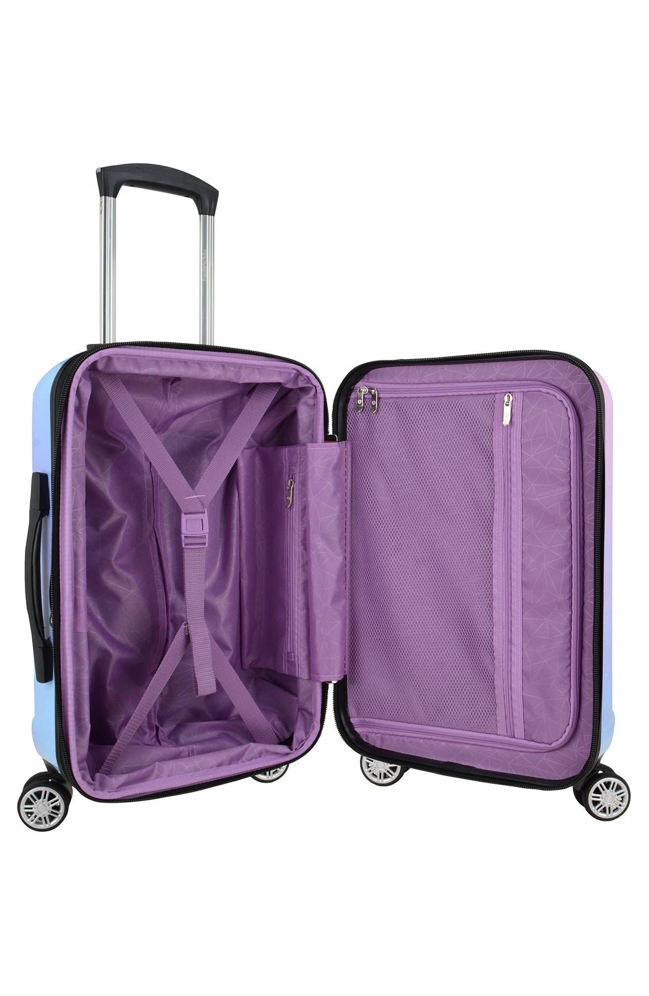 TRAVELERS CHOICE Ruma II Ombre 2-Piece Hardside Luggage Set, Alternate, color, Twinkle Lilac