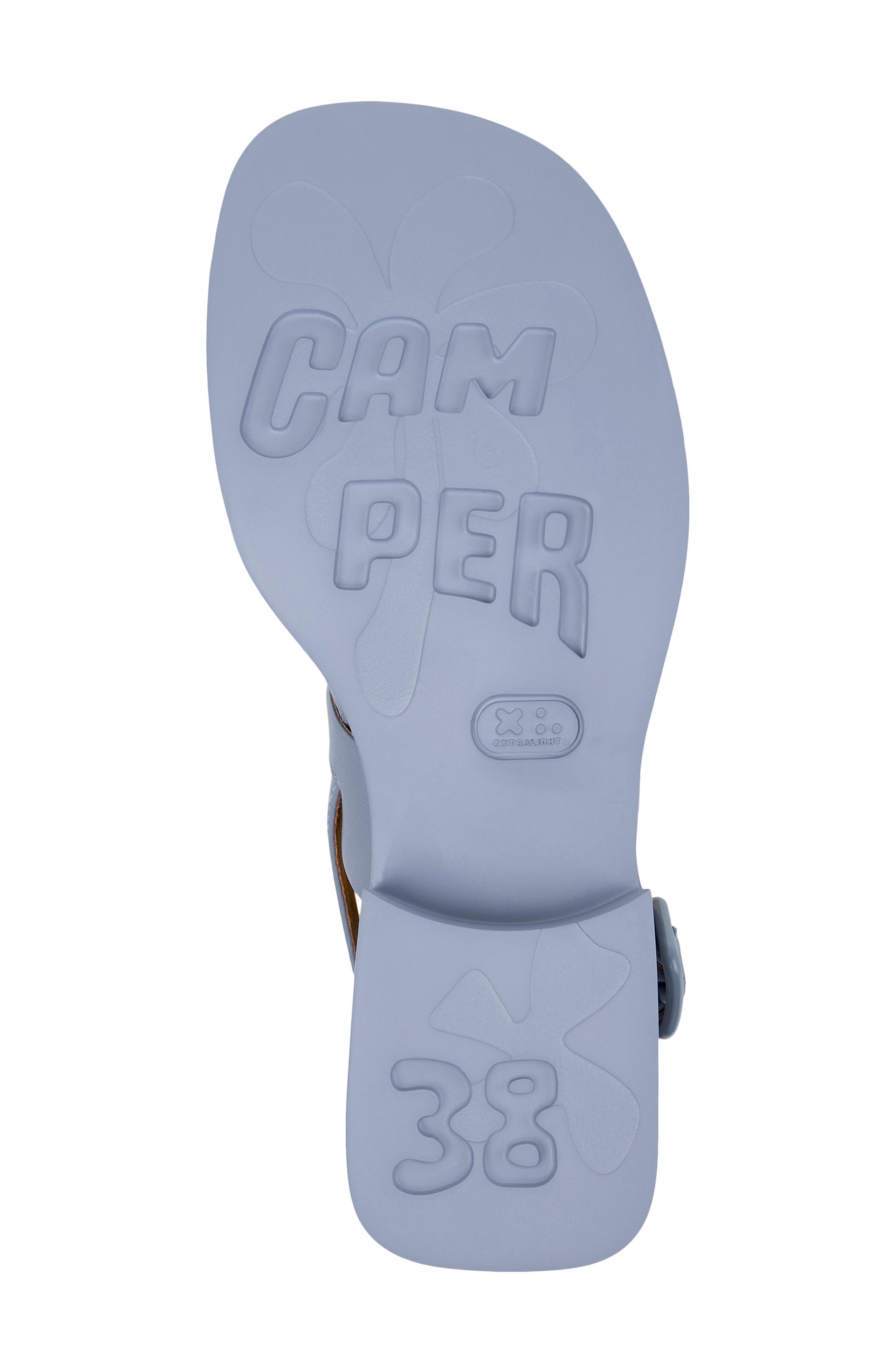 Camper Dana 2-Strap Sandal, Alternate, color, Light Pastel Blue