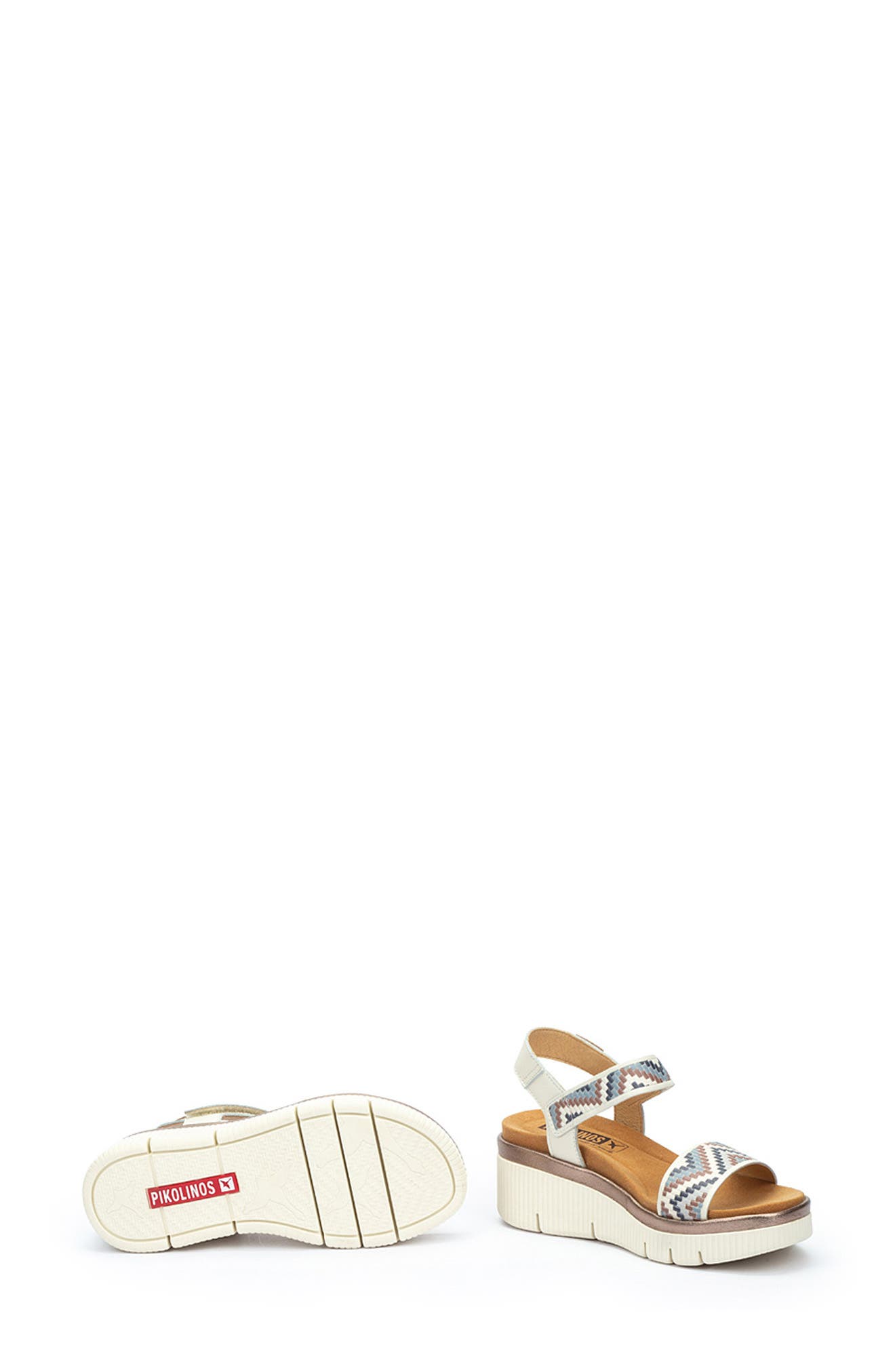 PIKOLINOS Gomera Platform Wedge Sandal, Alternate, color, Nata