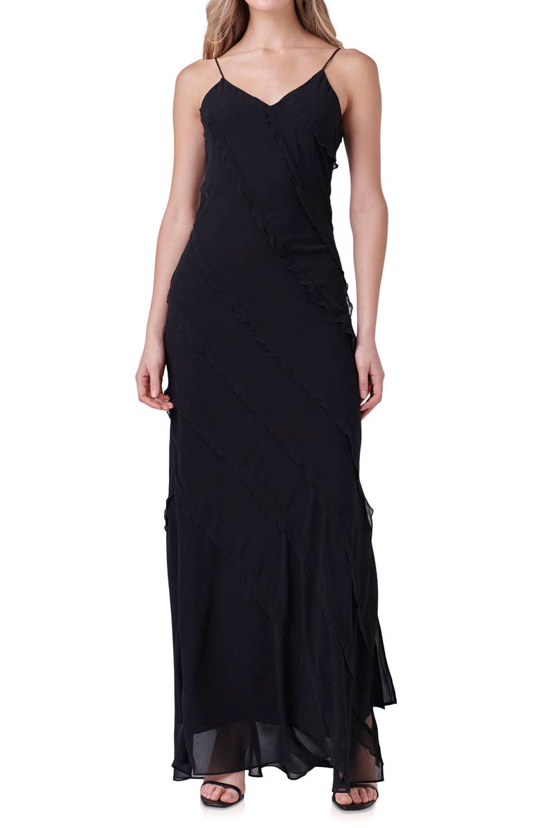 Endless Rose Ruffle Maxi Slipdress, Alternate, color, 