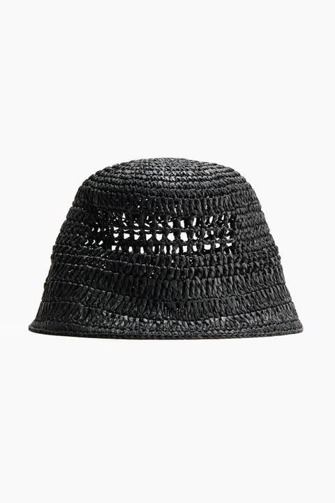 Straw bucket hat