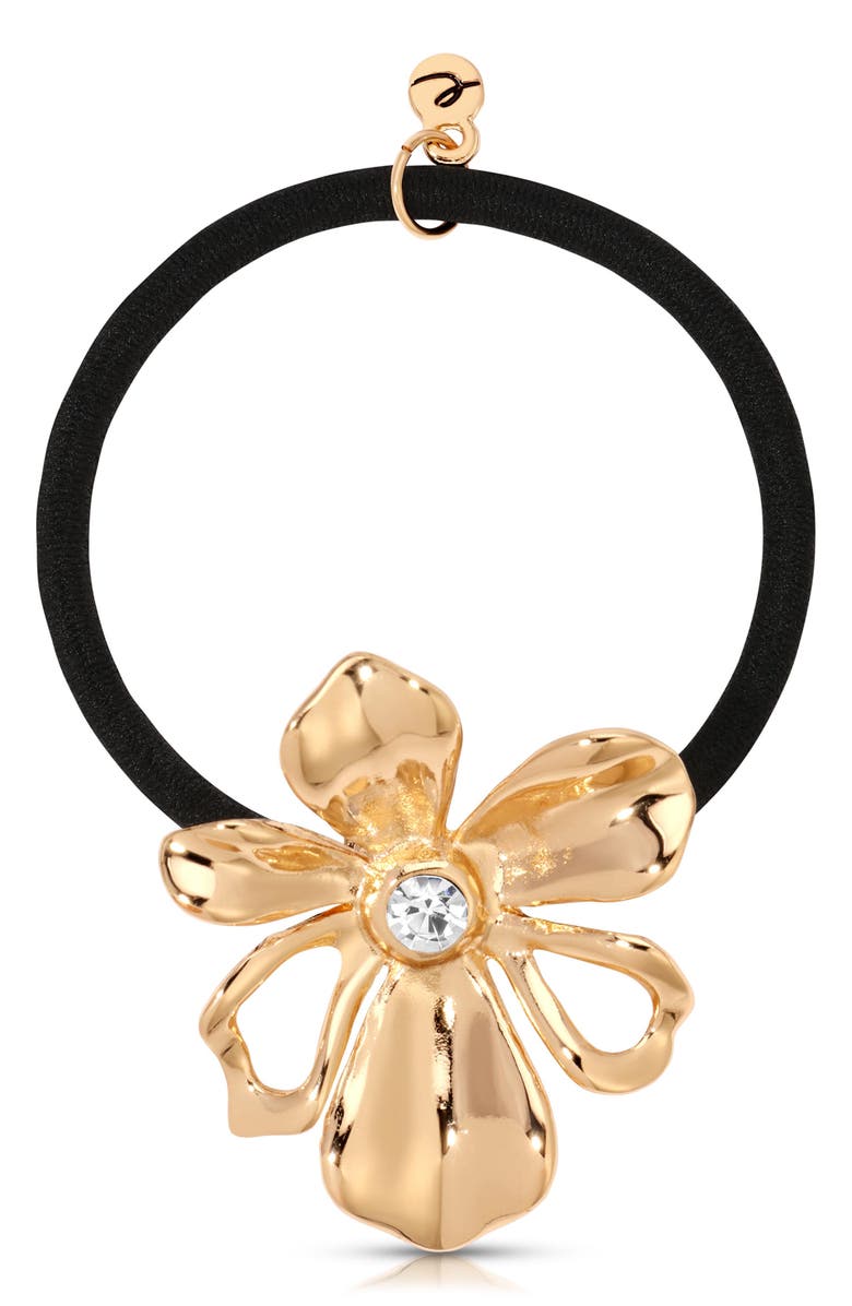 Ettika Petals Ponytail Holder, Main, color, Gold