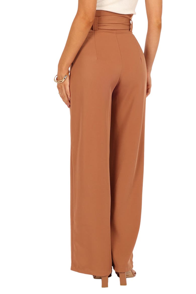 Kieran Tie Waist Wide Leg Pants, Alternate, color, TAN