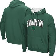 COLOSSEUM Men's Colosseum Green Binghamton Bearcats Arch & Logo 3.0 Pullover Hoodie