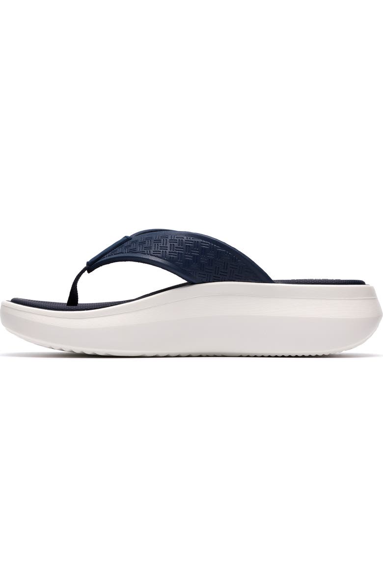 Clarks<sup>®</sup> Solvana Thong Toe Platform Sandal, Alternate, color, Navy
