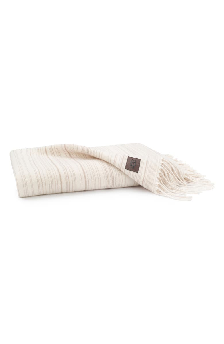 UGG<sup>®</sup> Driftwood Stripe Throw, Main, color, 