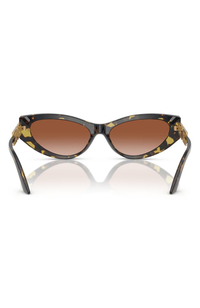 Versace 56mm Cat Eye Sunglasses, Alternate, color, Havana